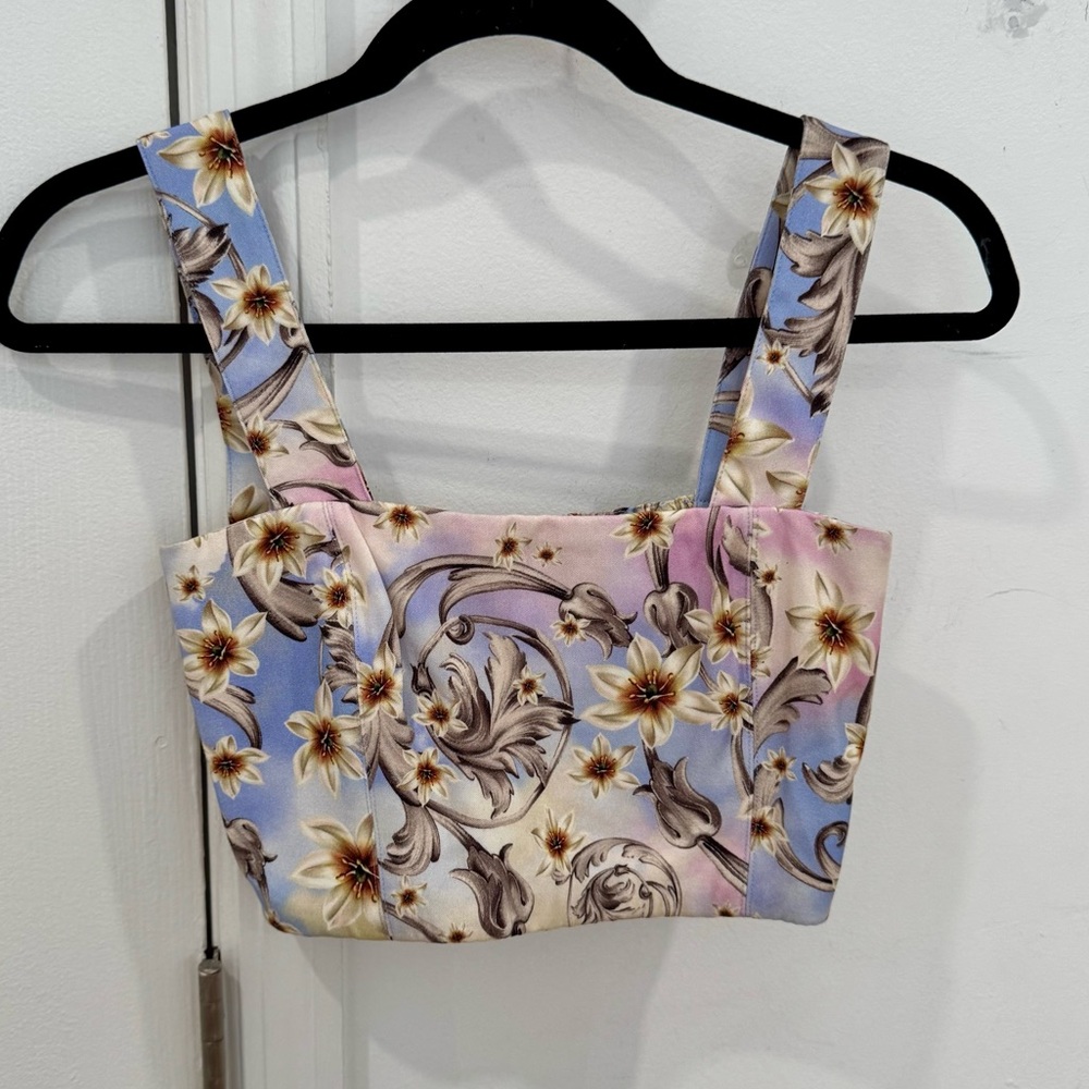 Agua Bendita Leah Multicolor Crop Top